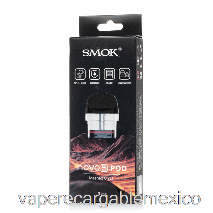 Vape Recargable Smok Novo 5 Cápsulas De Repuesto 0.7ohm Cápsulas Mtl Malladas